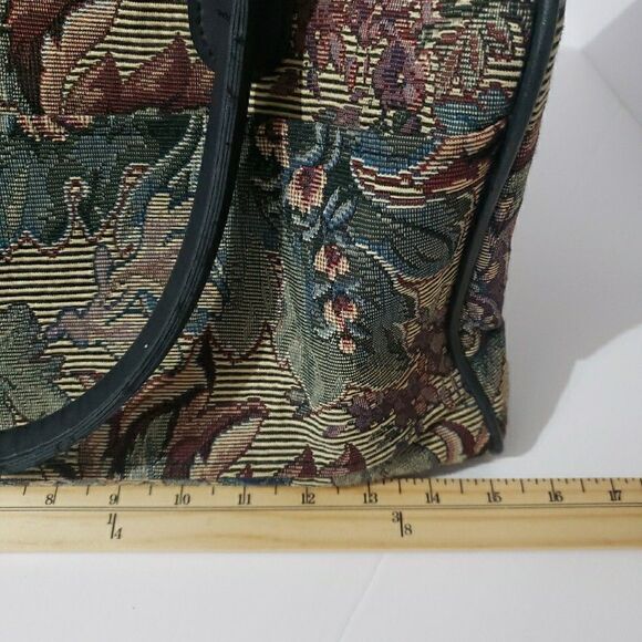 Sorrento Vintage Carry-All  Carry-On Floral Tapestry Luggage Overnight Tote Bag - Picture 4 of 8